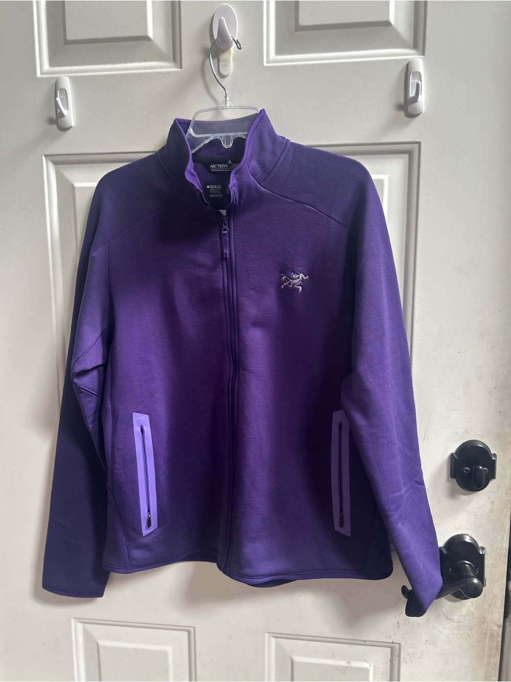 Arc'teryx Women's Purple Full-Zip KYANITE Fleece Jacket Sz L